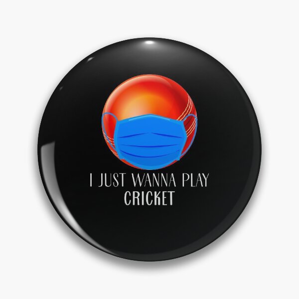 Item preview, I Just Wanna Play Cricket wicket Funny Cricketer Mask Gift designed and sold by aubb7.