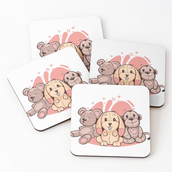 Item preview, Three Cute Stuffed Animals designed and sold by aliisik.