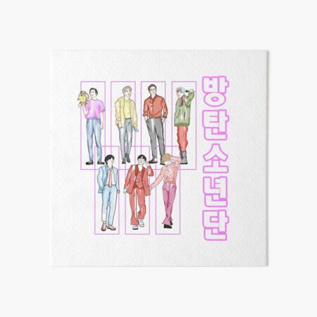 Artikel-Vorschau von Bangtan Sonyeondan BTS Illustration, designt und verkauft von Kdramaspot.