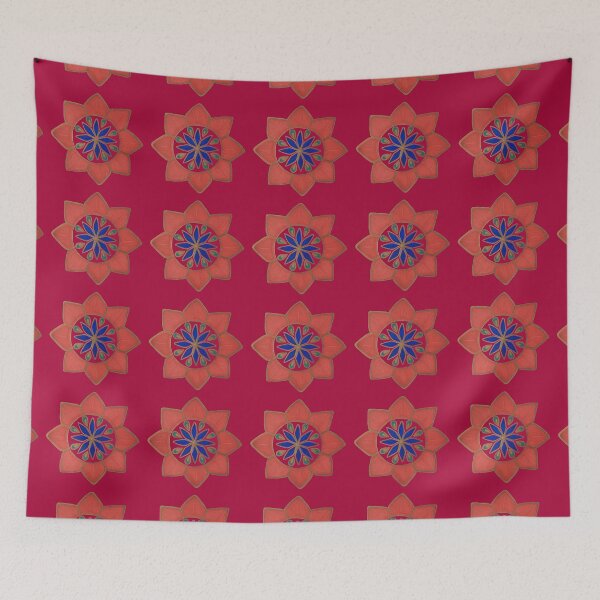 Item preview, Simple Red Flower Mandala designed and sold by BelindaFuller.