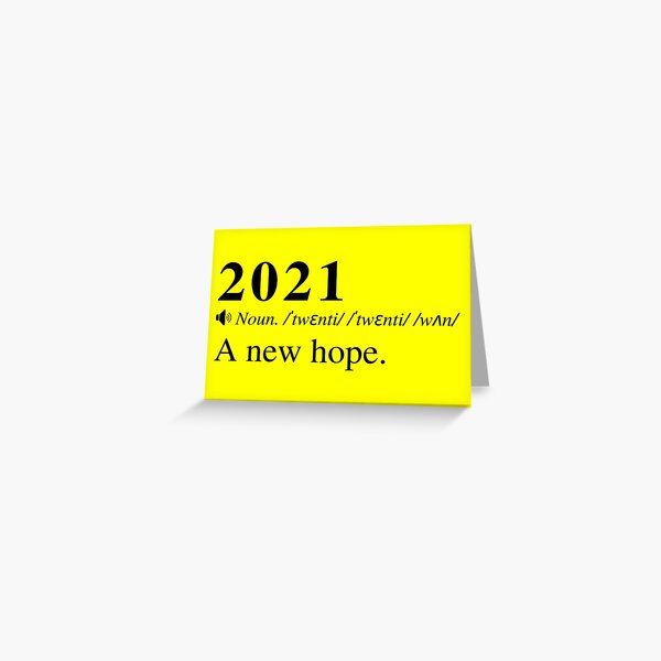 Item preview, 2021: A New Hope. Funny 2021 Definition Design.  designed and sold by mind-illusions.