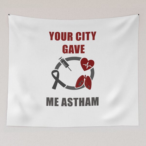 Item preview, your city gave me asthma t-shirts designed and sold by ishako online.