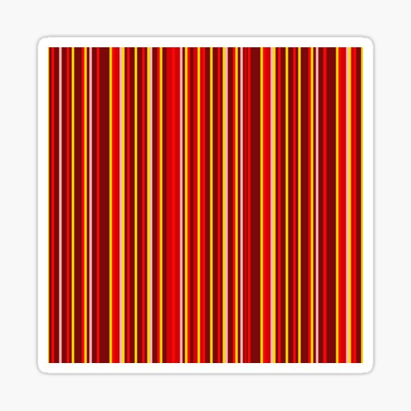 Shades of Light Red | Vertical Barcode Stripes | Sticker