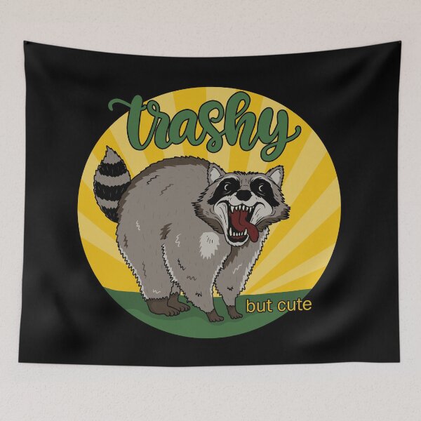 Item preview,  Raccoon - Trashy but cute designed and sold by ValentinaHramov.