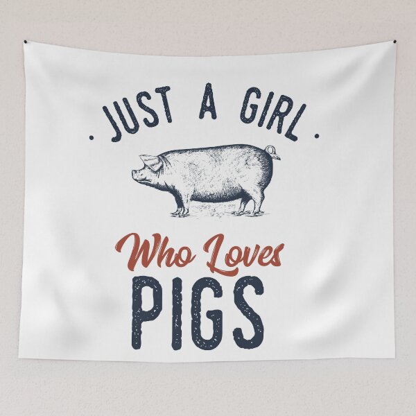 Item preview, Just A Girl Who Loves Pigs Funny Pig Lover Gift designed and sold by saadtraibiz.