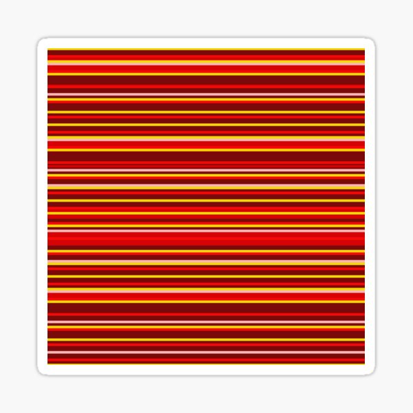 Shades of Light Red | Horizontal Barcode Stripes | Sticker