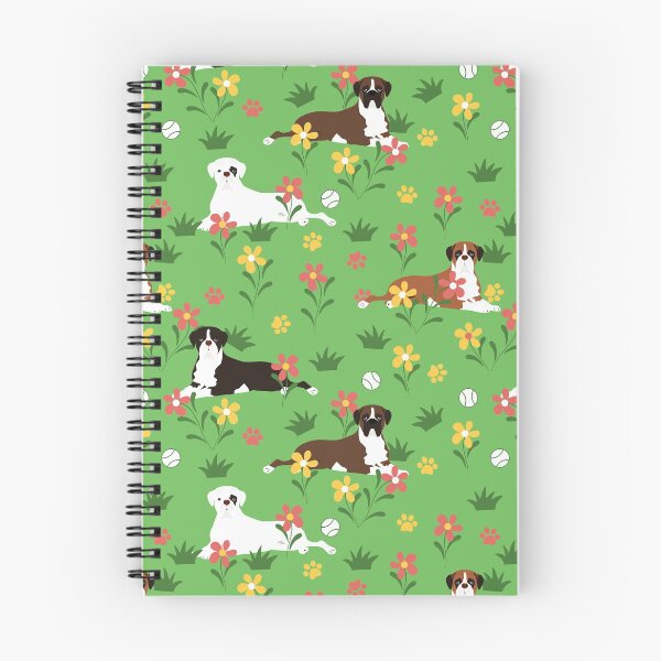 Item preview, Boxer Dog and Flowers designed and sold by Lulupainting.