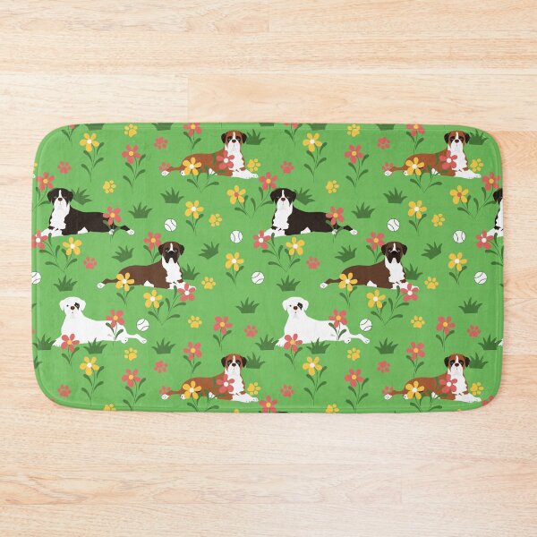 Item preview, Boxer Dog and Flowers designed and sold by Lulupainting.