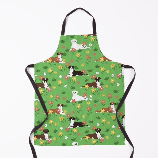 Item preview, Boxer Dog and Flowers designed and sold by Lulupainting.