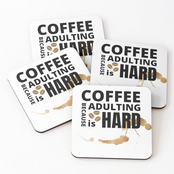 Item preview, Coffee because adulting is hard designed and sold by Funtastic-GOODS.