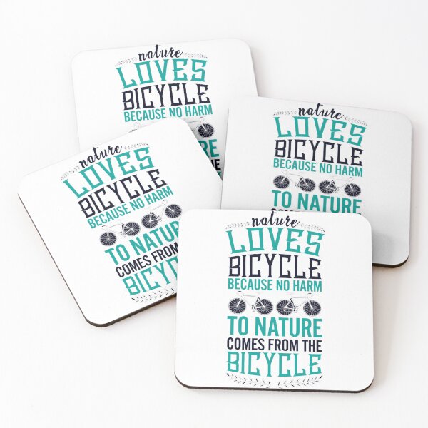 Item preview, nature loves bicycle because no harm to nature quote t-shirt designed and sold by redaaid.