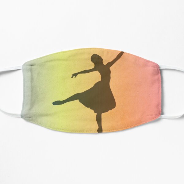 Rainbow Dancer (Black)  Flat Mask