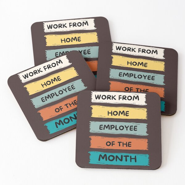 Item preview, Work From Home Employee Of The Month designed and sold by Kipcio.