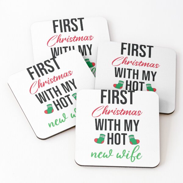 Item preview, 2020 First Christmas With My Hot New Wife, Ugly Christmas, Gift for Husband, 1st Christmas, Christmas Married designed and sold by All in One  Design.