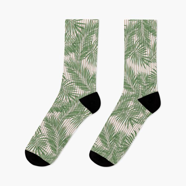 Item preview, Palm Leaf Print - Natural Stripe designed and sold by cardtroversial.