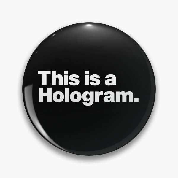 Item preview, Este es un holograma (blanco) designed and sold by dudethecreator.