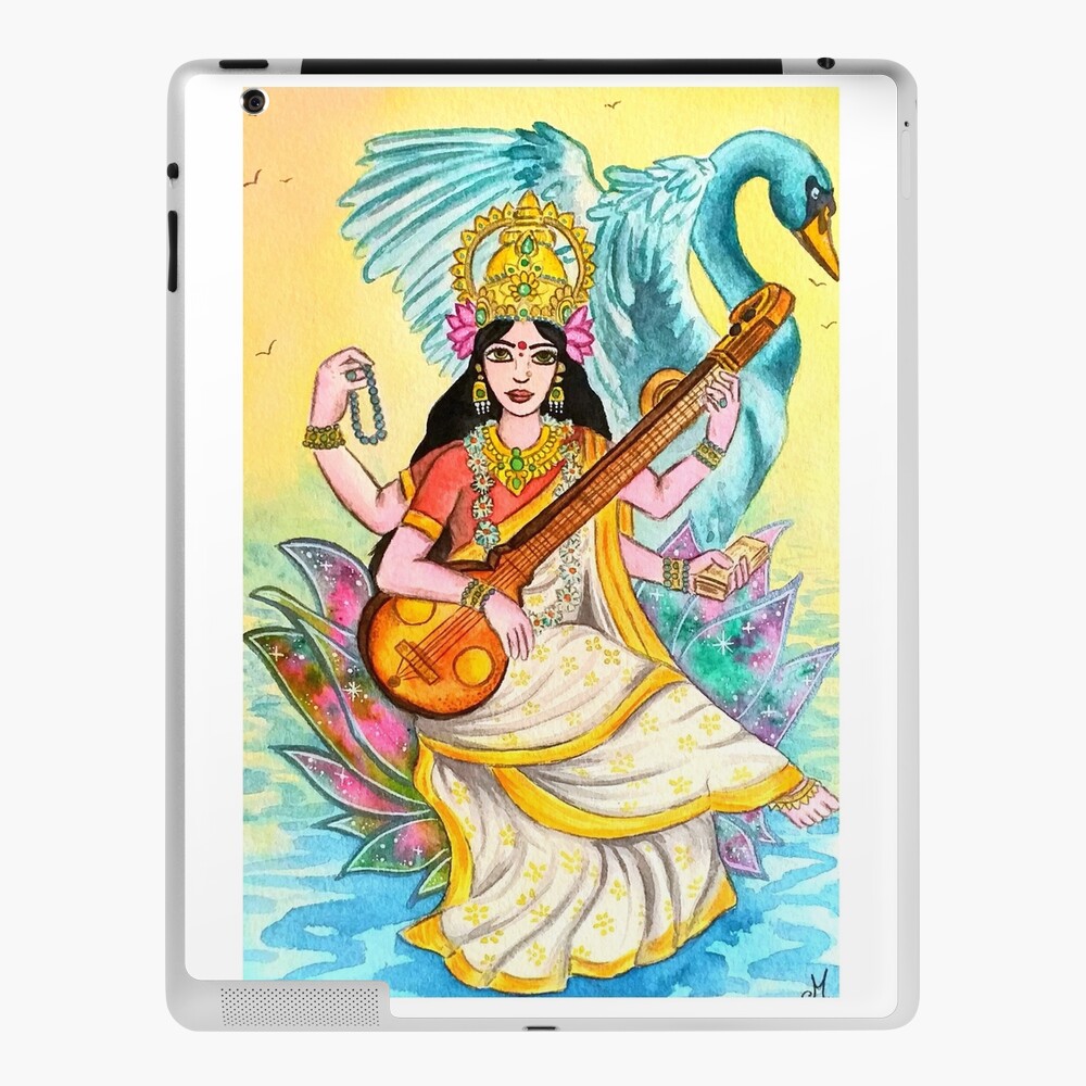 Photofuntoon - May Goddess Saraswati shower her blessings on each and every  one of you😊🙏 Please watch and Share my YouTube drawing video - Saraswati  Devi https://youtu.be/iE0XdpMU_Gw | Facebook