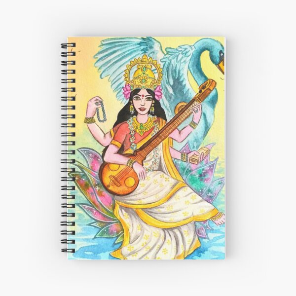 Transparent Vasant Panchami Musical Instrument Cartoon - Saraswati Mata  Drawing Easy, HD Png Download - kindpng