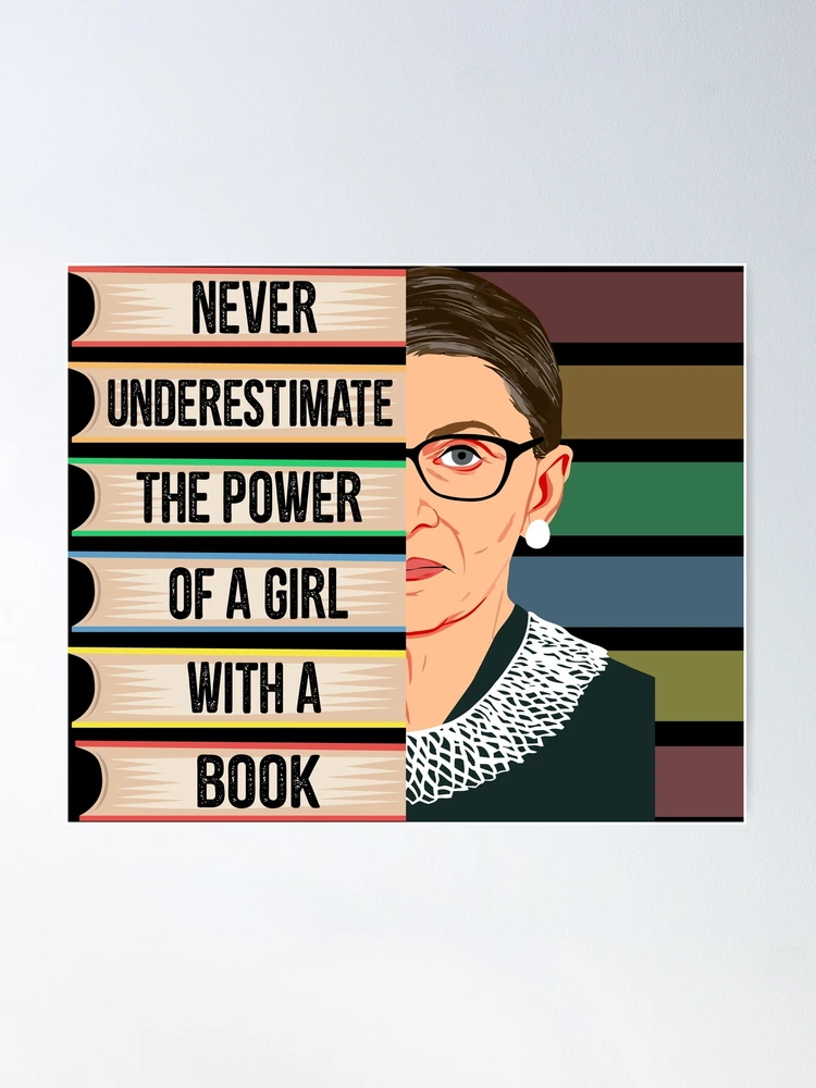 Never Underestimate The Power Of A Girl With A Book - Personalized