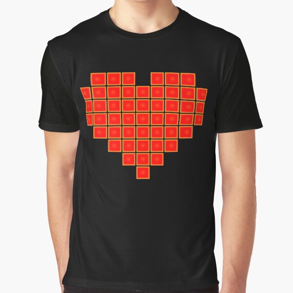Vista previa del artículo con la obra «Pixel Heart 8-Bit», diseñado y vendido por Garyck Arntzen.