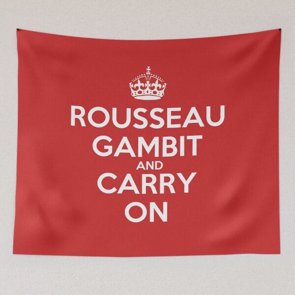 Item preview, Rousseau Gambit and Carry On - Chess opening T-Shirt designed and sold by edygun.