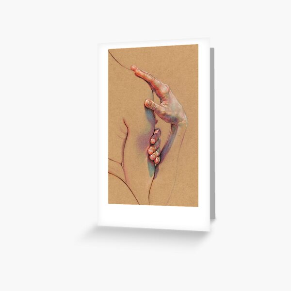 A Glimpse Of A Naked Woman Greeting Card For Sale By Peternorstroom Redbubble