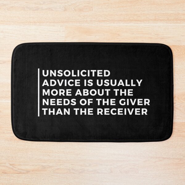 Item preview, Unsolicited Advice Quote designed and sold by BCCOLLECTION.