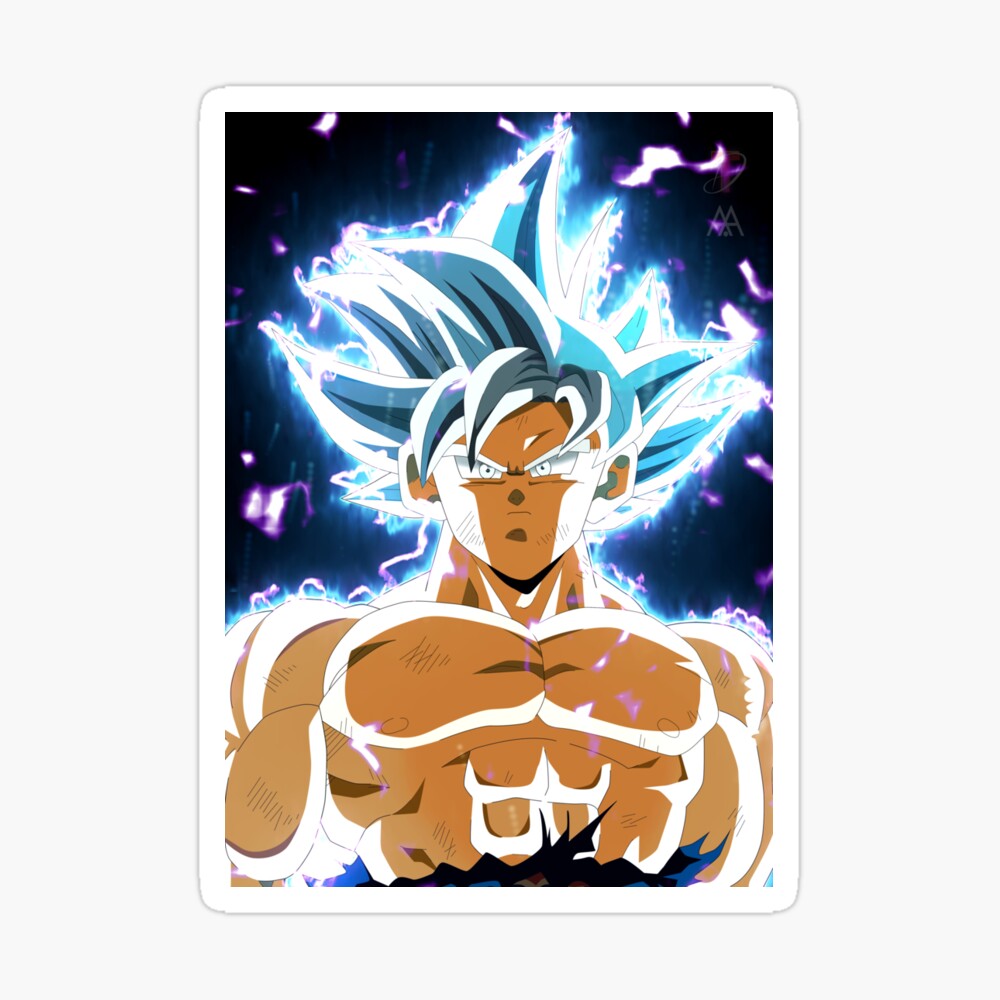 Quadro Goku Instinto Superior Dragon Ball Ultra Instinct Art