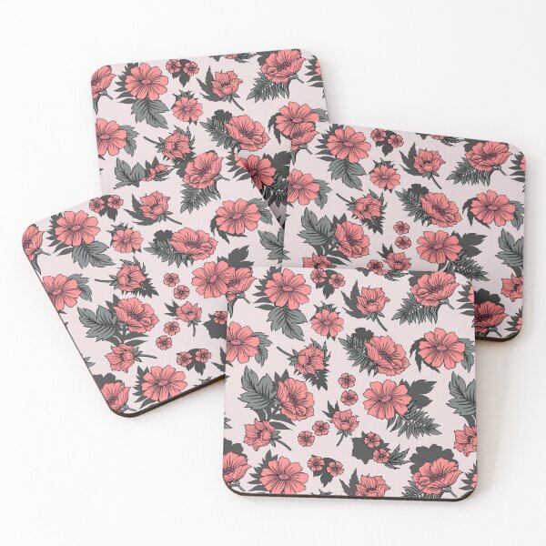 Item preview, Tonal Red Floral designed and sold by cardtroversial.