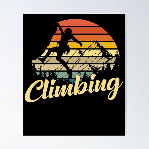 Item preview, Climbing climber rock climbing gift designed and sold by Evelyn Bitter.