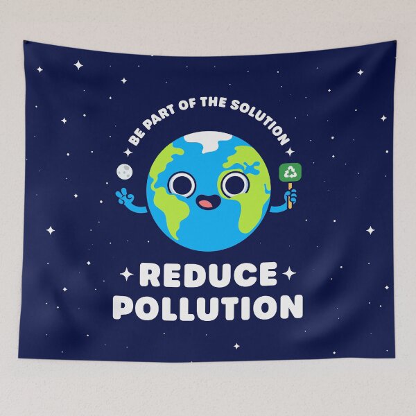 Item preview, Be Part of the Solution: Reduce Pollution - Cute Planet Earth designed and sold by Gudland.