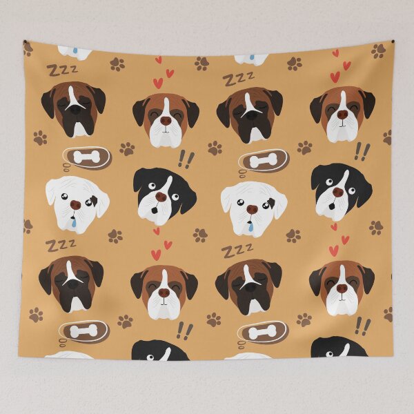 Item preview, Boxer Dog Head Emoji designed and sold by Lulupainting.