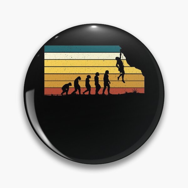 Item preview, Evolution rock climber rock climbing gift designed and sold by Evelyn Bitter.