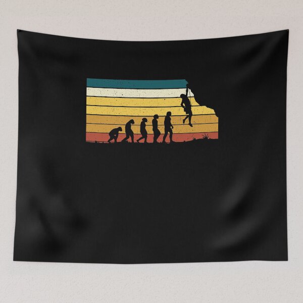 Item preview, Evolution rock climber rock climbing gift designed and sold by Evelyn Bitter.