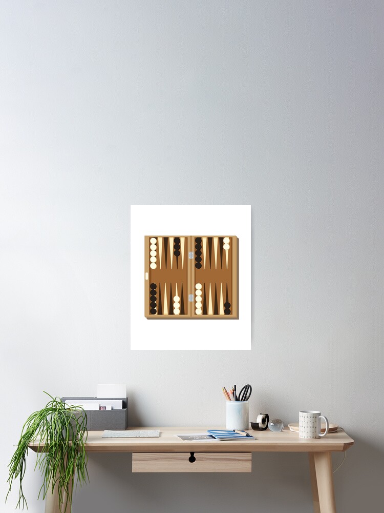 Backgammon Board Poster