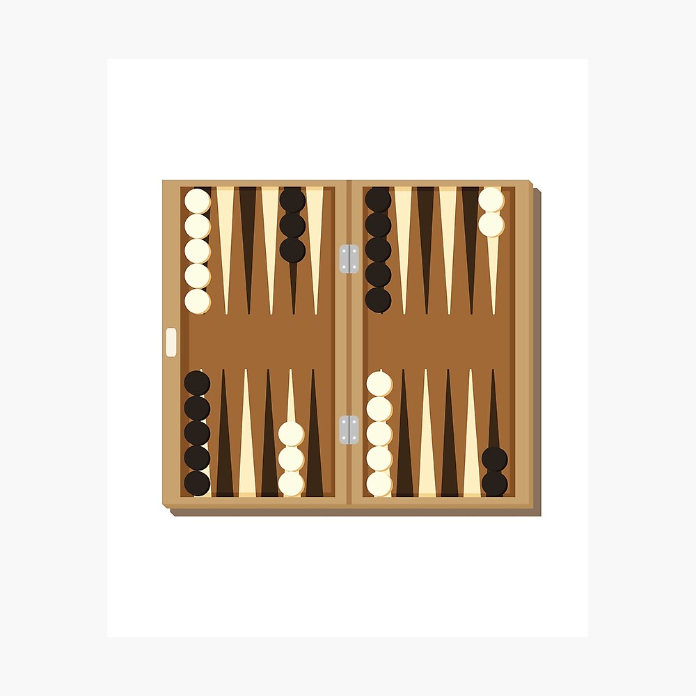 Backgammon Board Poster