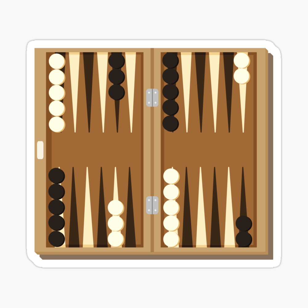 Backgammon Board Poster