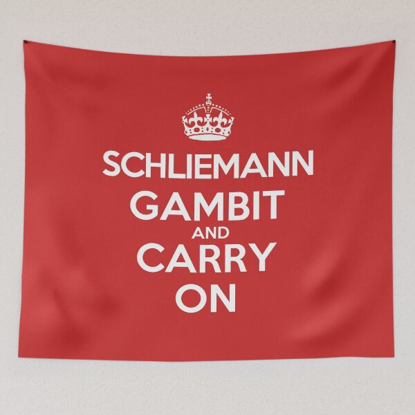 Item preview, Schliemann Gambit and Carry On - Chess opening T-Shirt designed and sold by edygun.