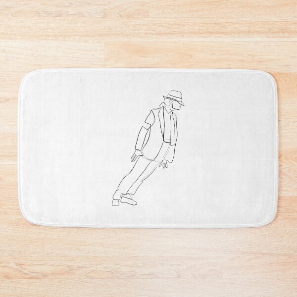Item preview, Michael Jackson King Of Pop One Line Drawing Art Print designed and sold by Zetsmo.