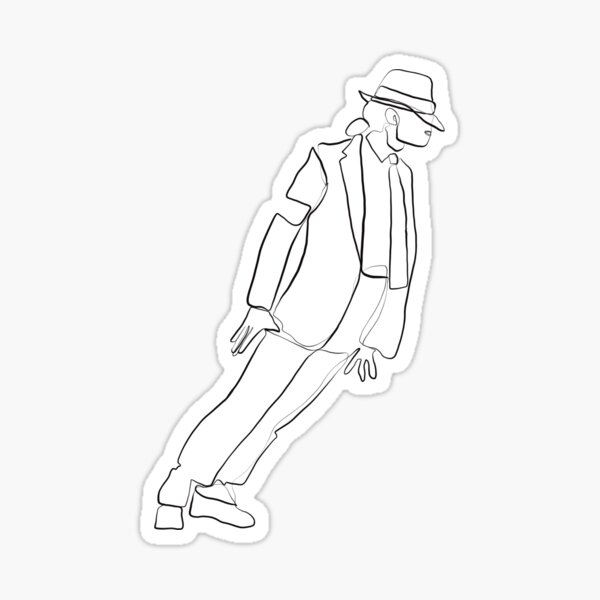 Sketch Line art Figure drawing Cartoon, drawing of michael jackson moonwalk,  white, face, hand png | Klipartz