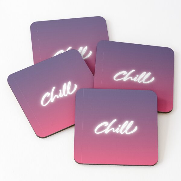 Item preview, Chill Text Vivid Sunset Gradient designed and sold by PluckySquid.
