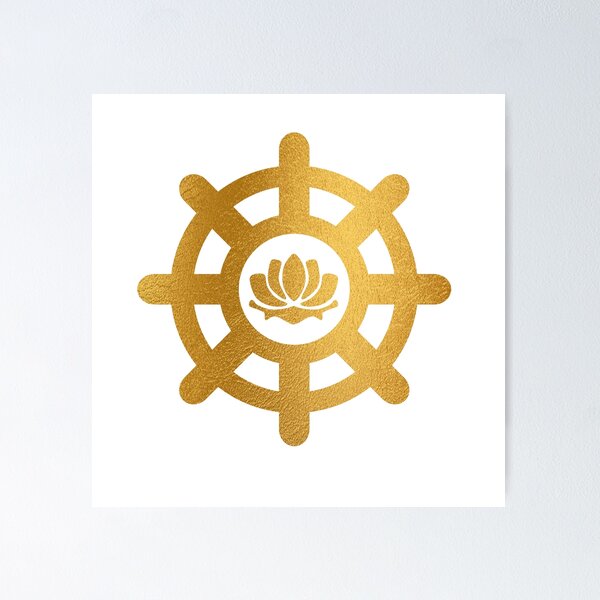 Item preview, Gold toned Buddhist Symbol designed and sold by Glenn Slingsby.