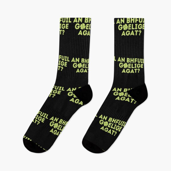 Item preview, AN BHFUIL GAELIFE AGAT? Do You Speak Irish? Irish Gaelic Language Quote designed and sold by a-little-ink.