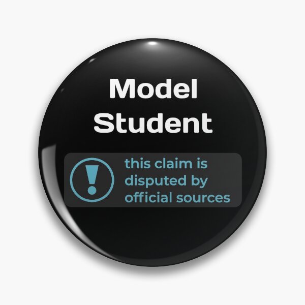 Item preview, This Claim is Disputed (Model Student) - Self Deprecating designed and sold by WeaveTrumpet.