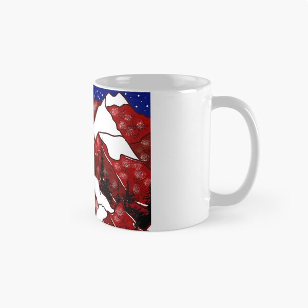 Item preview, Red mountains with snow designed and sold by Catherine  Milchard.