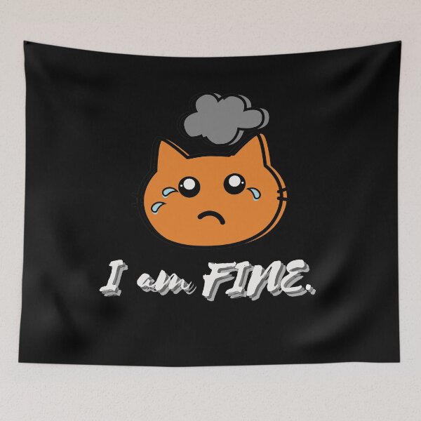 Item preview, I am Fine. Slightly Wrong designed and sold by Vibing-Right.