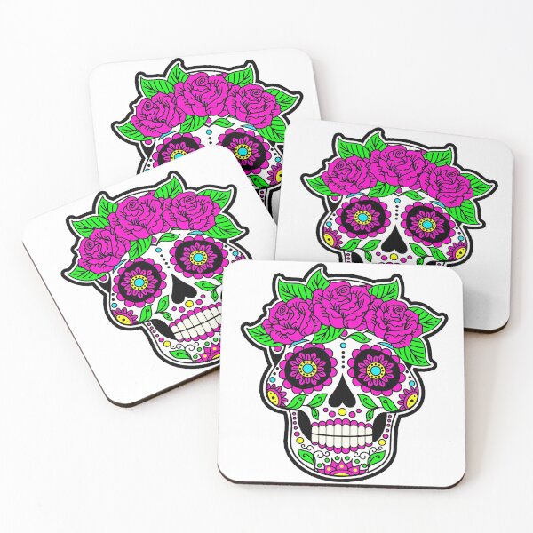 Item preview, Scary and Beautiful Skull with Flowers  designed and sold by Shekevara.