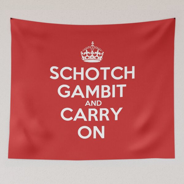 Item preview, Schotch Gambit and Carry On - Chess opening T-Shirt designed and sold by edygun.