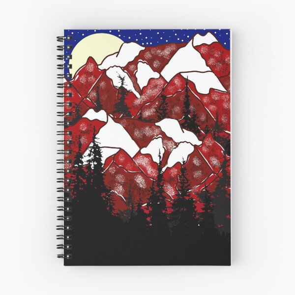 Item preview, Red mountains with snow designed and sold by Catherine  Milchard.