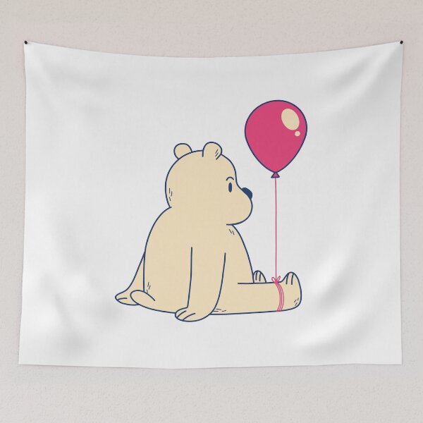 Aperçu de l'œuvre Un ours avec un ballon créée et vendue par aliisik.